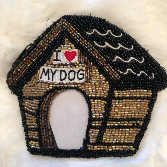 I Love My Dog Beaded Coin Purse Picture Frame - Picture 2 of 6